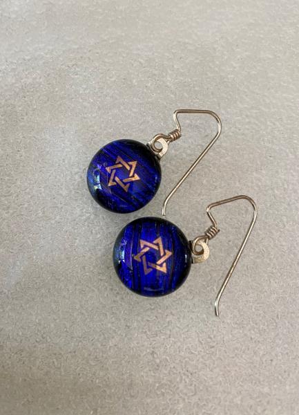 Star of David earrings picture