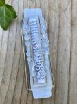 Modern White glass Mezuzah