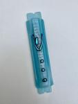 Aqua-Blue glass Mezuzah