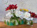 Long  Bud Vase - Greens
