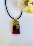 Red & Gold glass Necklace