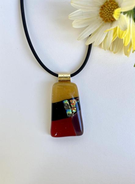 Red & Gold glass Necklace