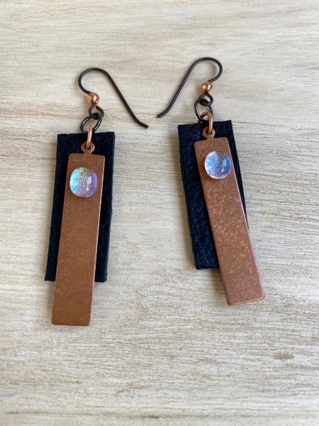 Black Leather earrings