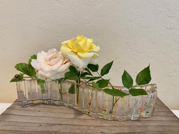 Textured Rainbow short  Bud Vase picture