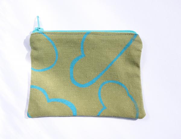 Cloud coin / card zipper pouch