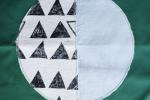 Triangle Moon Phase Bandana / Wall Hanging