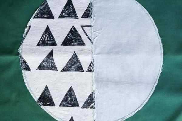 Triangle Moon Phase Bandana / Wall Hanging picture