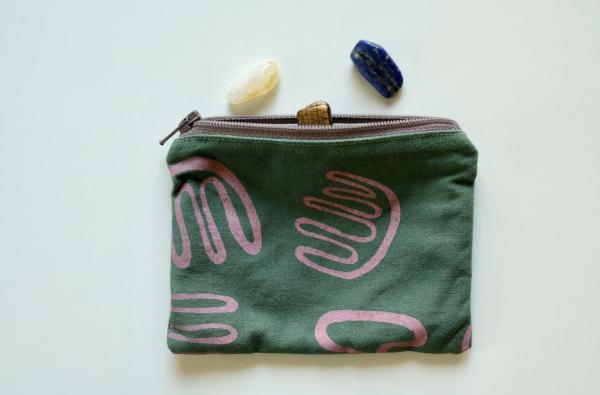 Rock coin / card zipper pouch picture