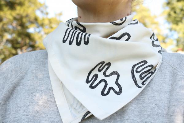 Cut Out Block Printed Bandana picture