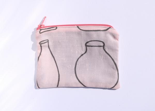 Vase coin / card zipper pouch