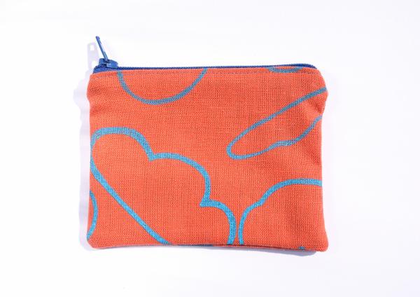 Cloud coin / card zipper pouch