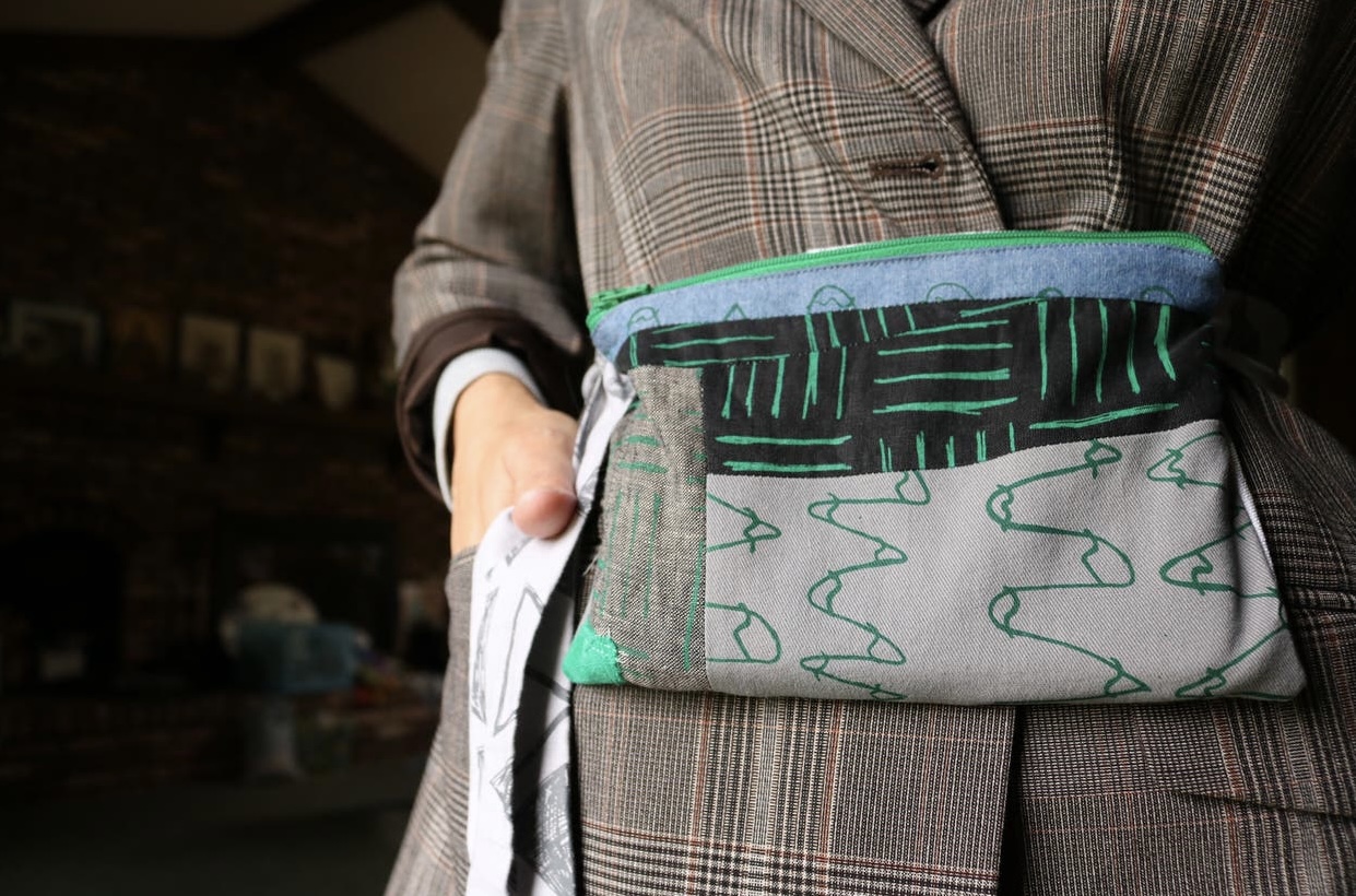 Patchwork Wabi Sabi hip pouch picture
