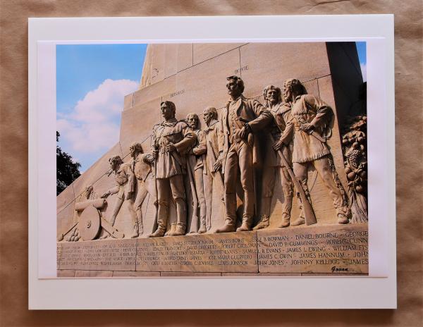 "Photography" - Bowie and Bonham, East face of the Cenotaph at The Alamo, on Paper Matte picture