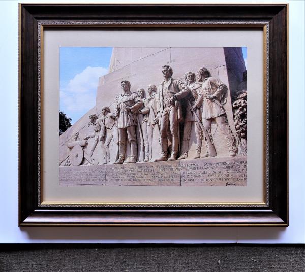 "Photography", Travis and Crockett, West face of the Cenotaph at The Alamo - picture