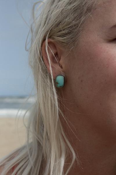 Lone Mountain Turquoise Stud Earrings picture