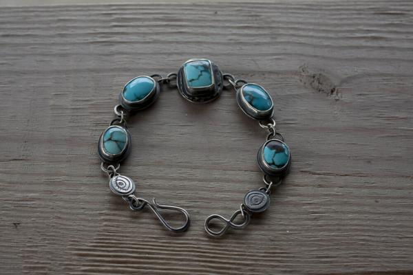 Lone Mountain Turquoise Link Bracelet picture