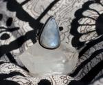 Moonstone Big Teardrop Ring