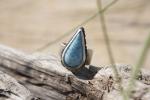 Larimar Teardrop Ring