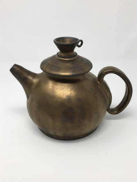 Antique Gold Pourover/Tea or Coffe Pot picture