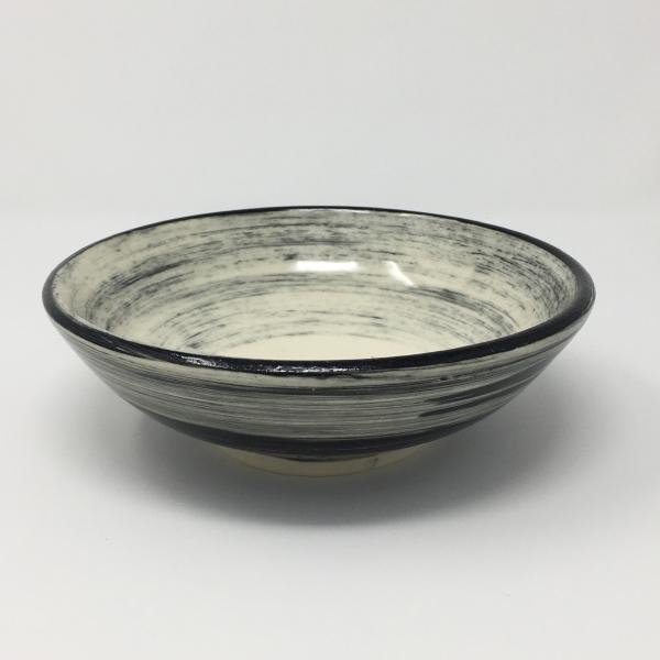 Black and White Bowl with some Gray picture