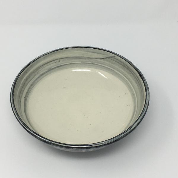 Black and White Bowl with Gray Inner Ring picture