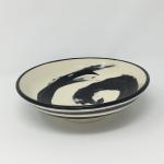 Black and White Brush Stroke Bowl