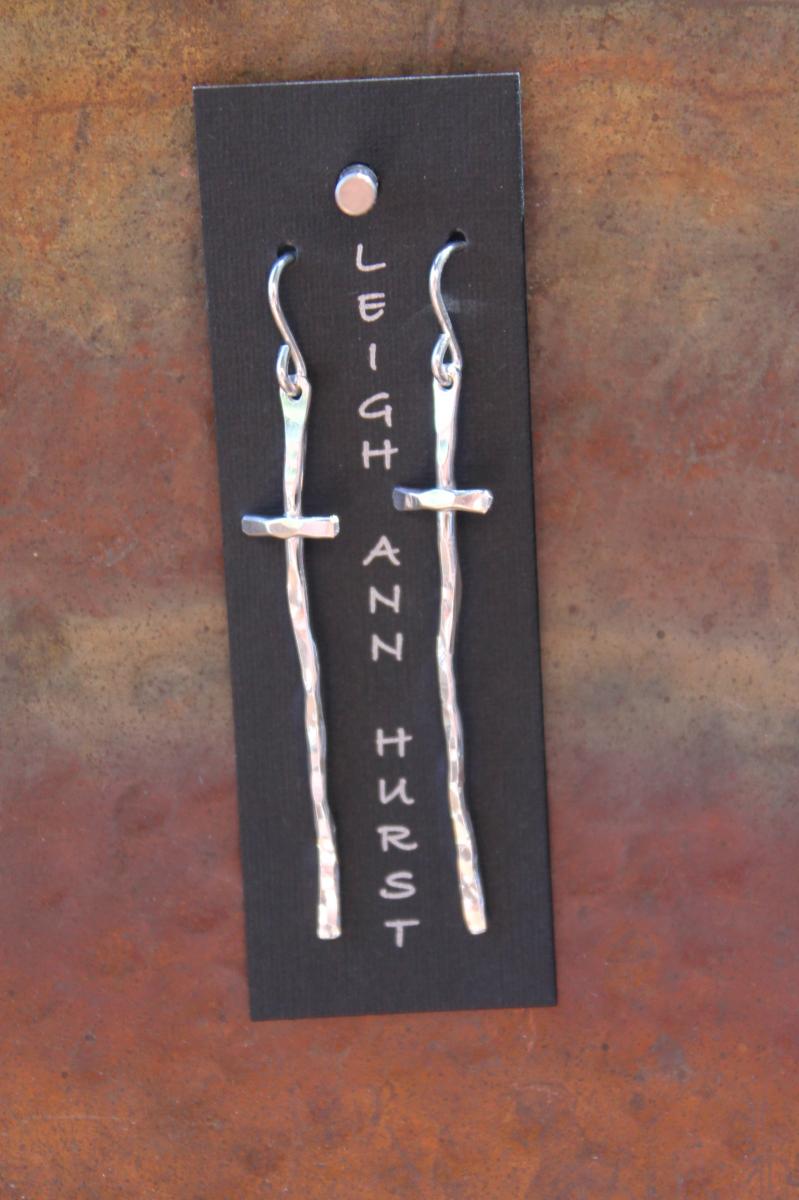 Sterling Silver Cross Earrings picture