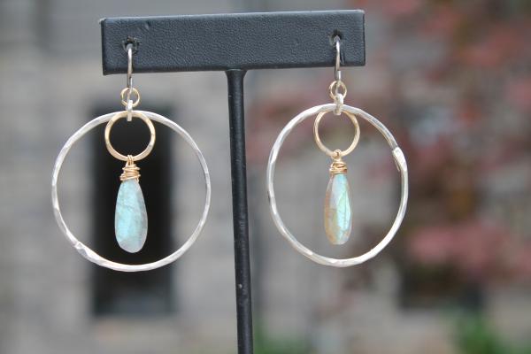 Labradorite Hoop Earrings picture