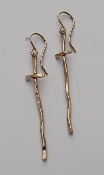 14k Gold-filled Cross Earrings
