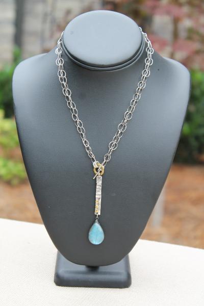Mixed Metal with Labradorite Long/Short Necklace picture