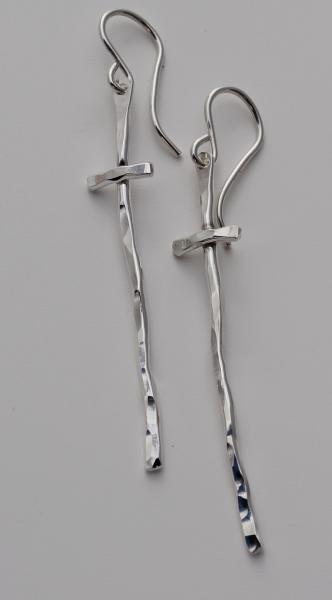 Sterling Silver Cross Earrings picture