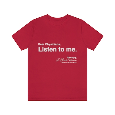 Listen To Me T-shirt-Red