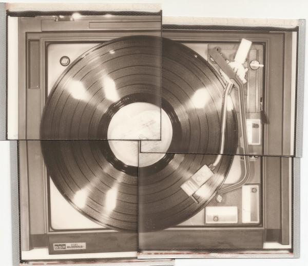 Record Player Collage