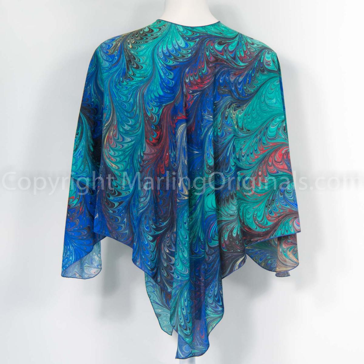Marbled Silk Wraps - many colors picture