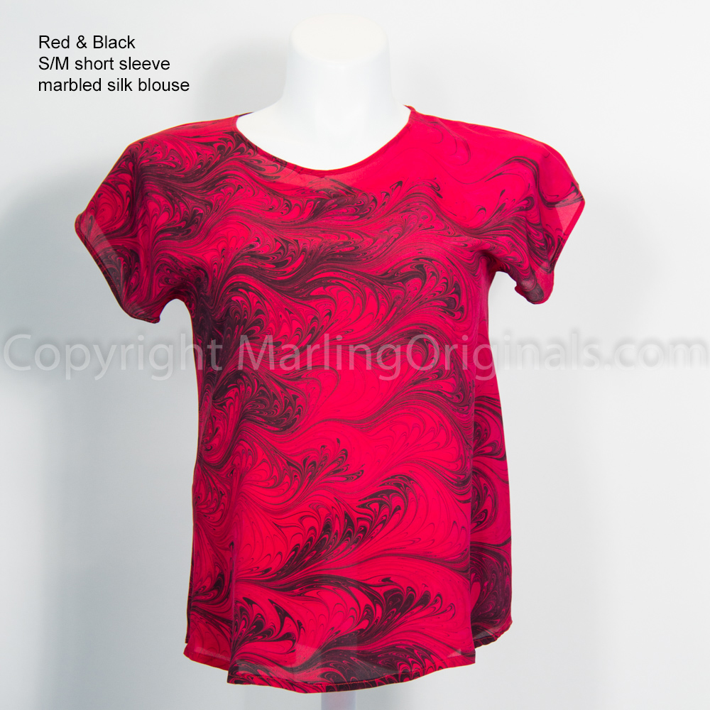 Classic Blouse - Red & Black picture