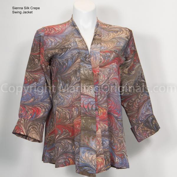 Marbled Silk Swing Jacket picture