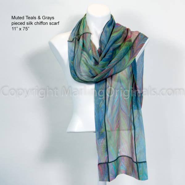 Oversized Silk Chiffon Scarves - multiple colors picture