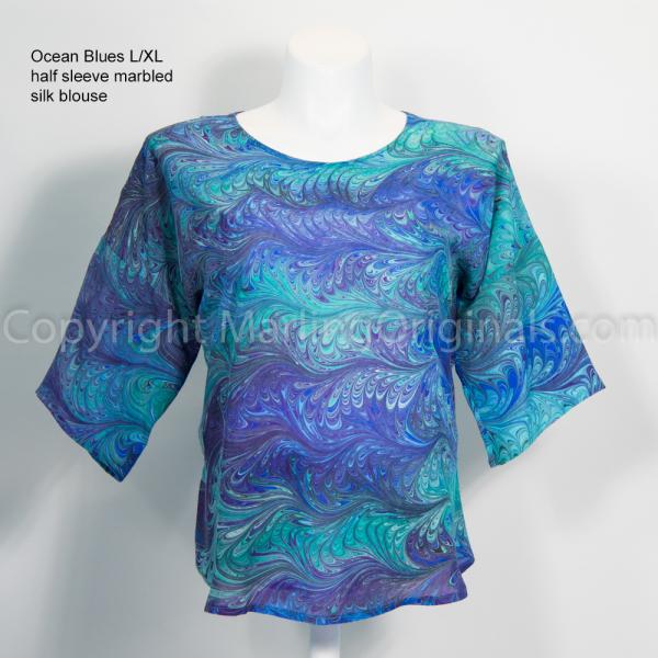 Classic Blouse - Ocean Blues picture