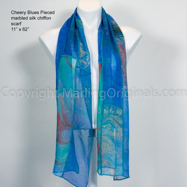 Silk Chiffon Neck Scarves - multiple colors picture