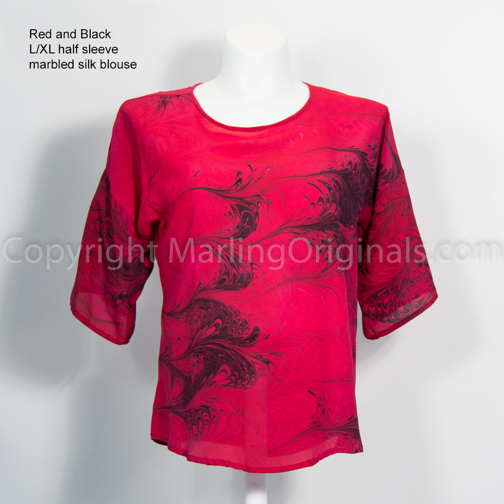 Classic Blouse - Red & Black picture