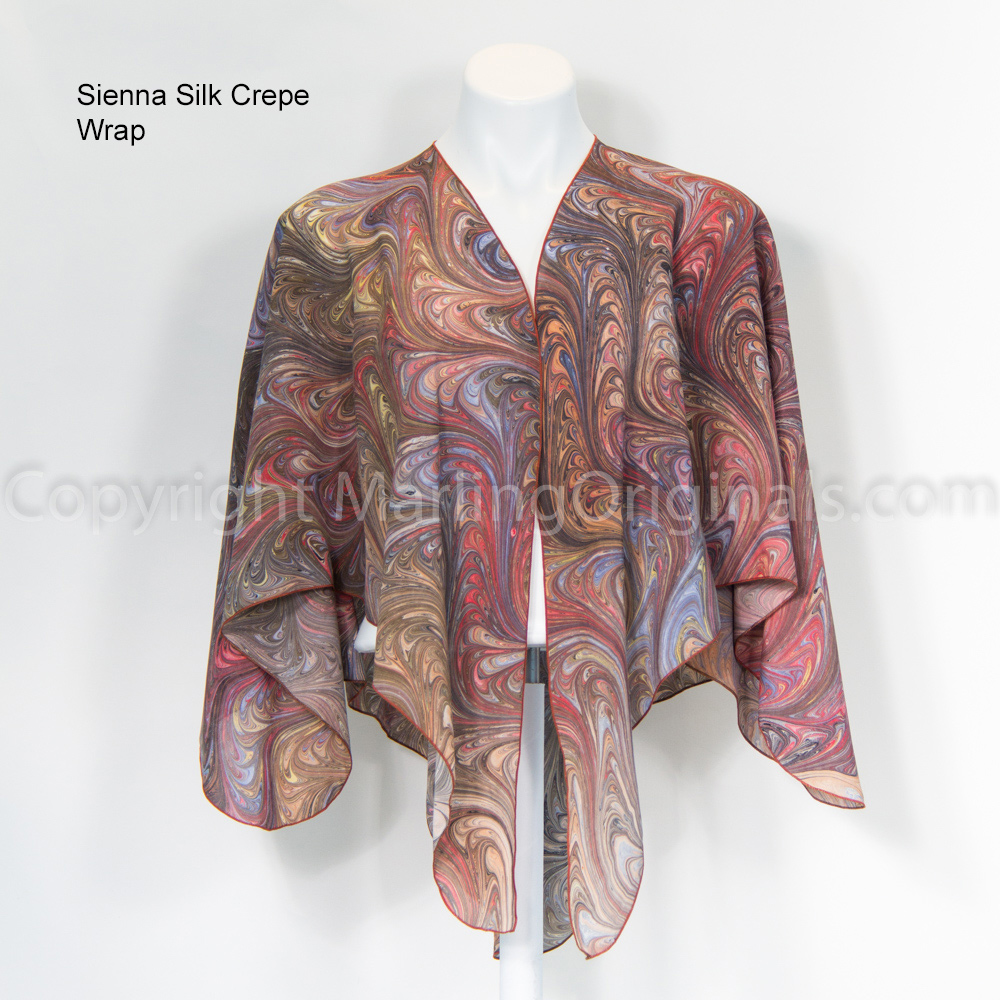 Marbled Silk Wraps - many colors picture