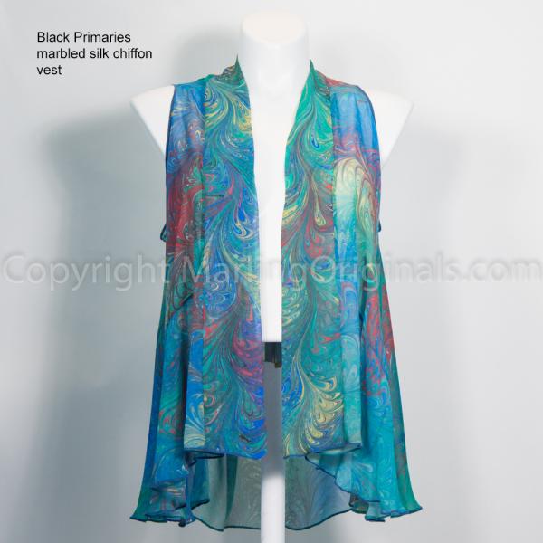 Marbled Silk Chiffon Vest - many colors picture