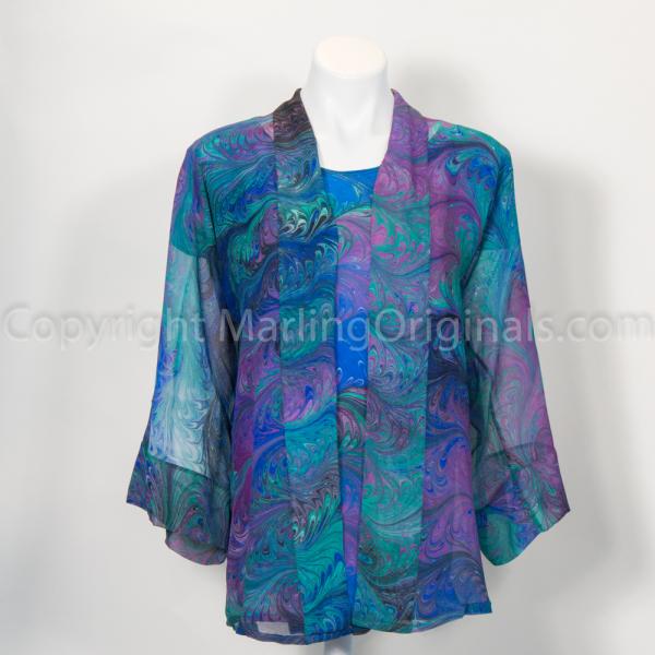 Silk Chiffon Kimono Jacket picture