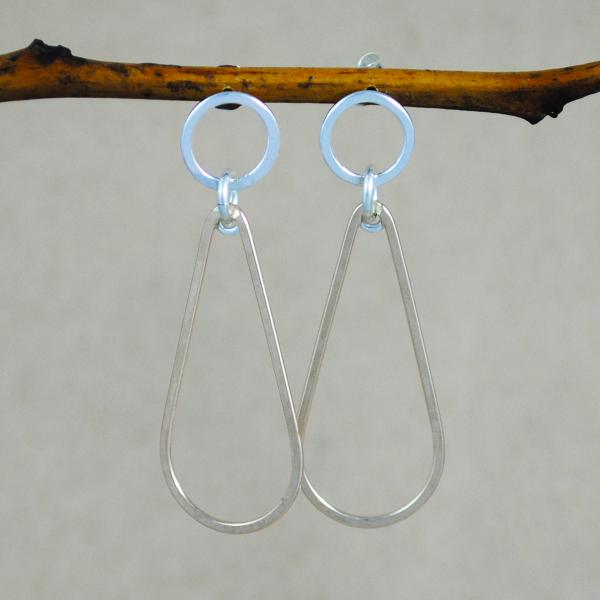 Teardrop Studs - mixed metals