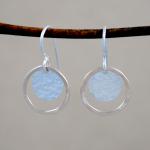 Hammered Halo Earrings - mixed metals