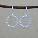 Beaded Earrings - sterling silver