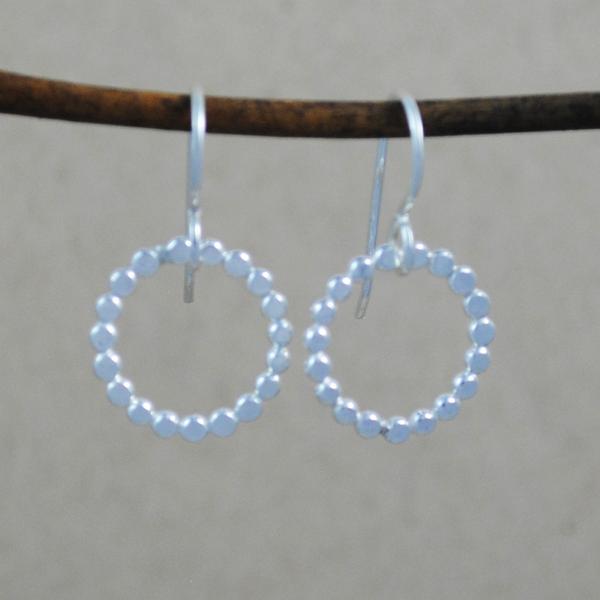 Beaded Earrings - sterling silver picture