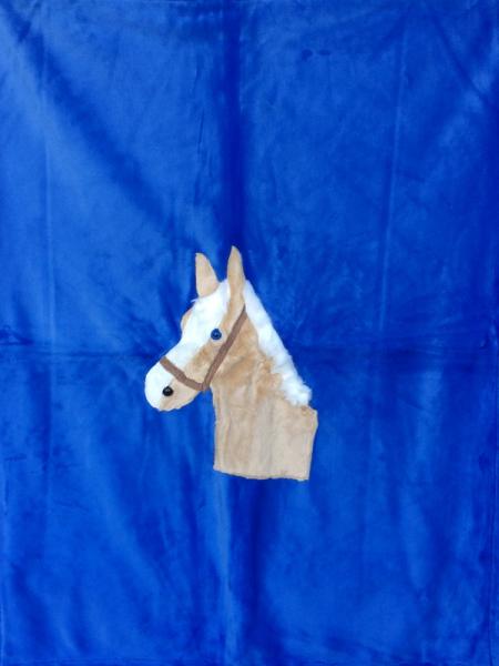 Horsehead Applique Blanket picture