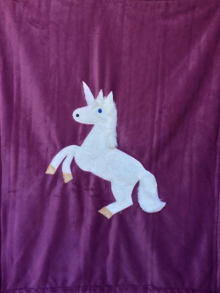 Unicorn Applique Blanket picture
