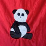Panda Applique Blanket